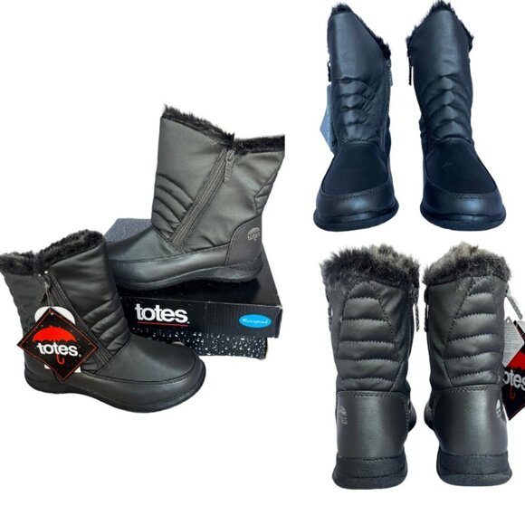 💎✨NEW✨💎NIB Totes MARTHA Pewter Women's boots size 6 - Picture 1 of 8